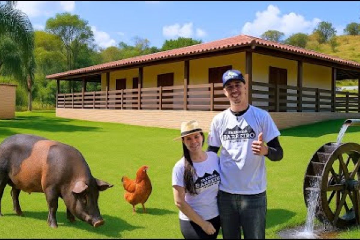 Em plena pandemia, a história em que um casal jovem troca a cidade pela roça mostra como a fazenda virou fonte de renda, qualidade de vida e reconexão entre cidade e campo.