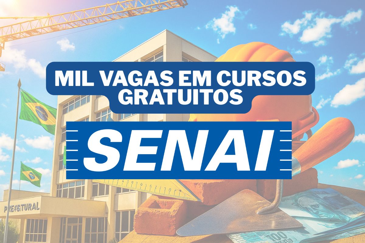 A Prefeitura do Rio oferece mais de 1.000 vagas em cursos gratuitos da construção civil com o Senai RJ, ampliando a formação técnica na cidade.