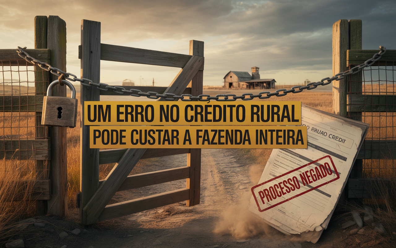 Produtor rural perde a fazenda após erro no processo de crédito agrícola: advogado especialista alerta que desconhecer regras do crédito rural pode custar o patrimônio de gerações
