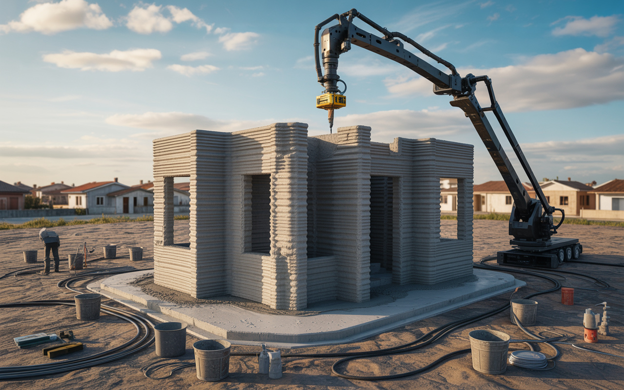 Quanto custa imprimir uma casa de 40 m² em concreto 3D no Brasil: tecnologia que ergue paredes em poucas horas promete reduzir desperdício, acelerar obras e competir com a alvenaria tradicional