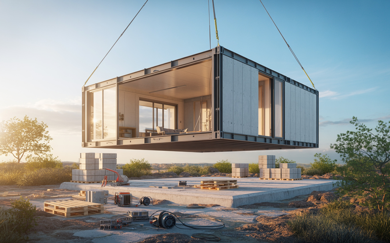 Quanto custa instalar uma casa modular de 40 m² entregue pronta no terreno: construção industrializada promete obra em poucos dias e pode sair mais barata que a alvenaria tradicional