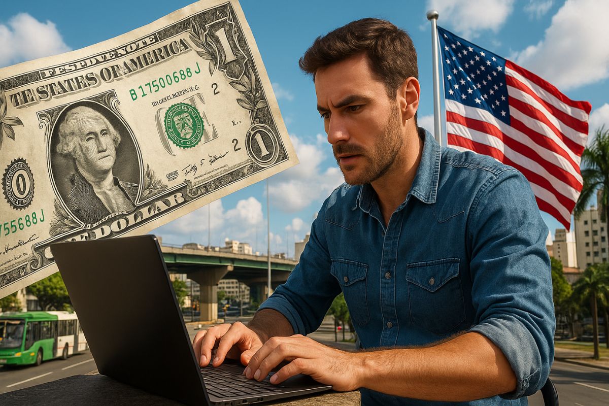 Faturar em dólar no home office com mercado internacional, clientes estrangeiros e plataformas globais exige portfólio profissional.