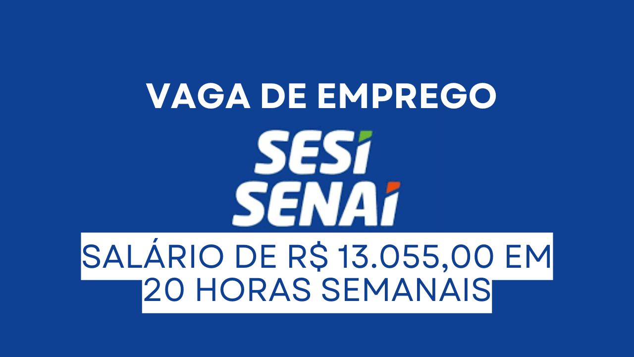 SESI está contratando médico do trabalho com salário de R$ 13.055,00 e carga horária de 20 horas semanais + benefícios em Cubatão - SP