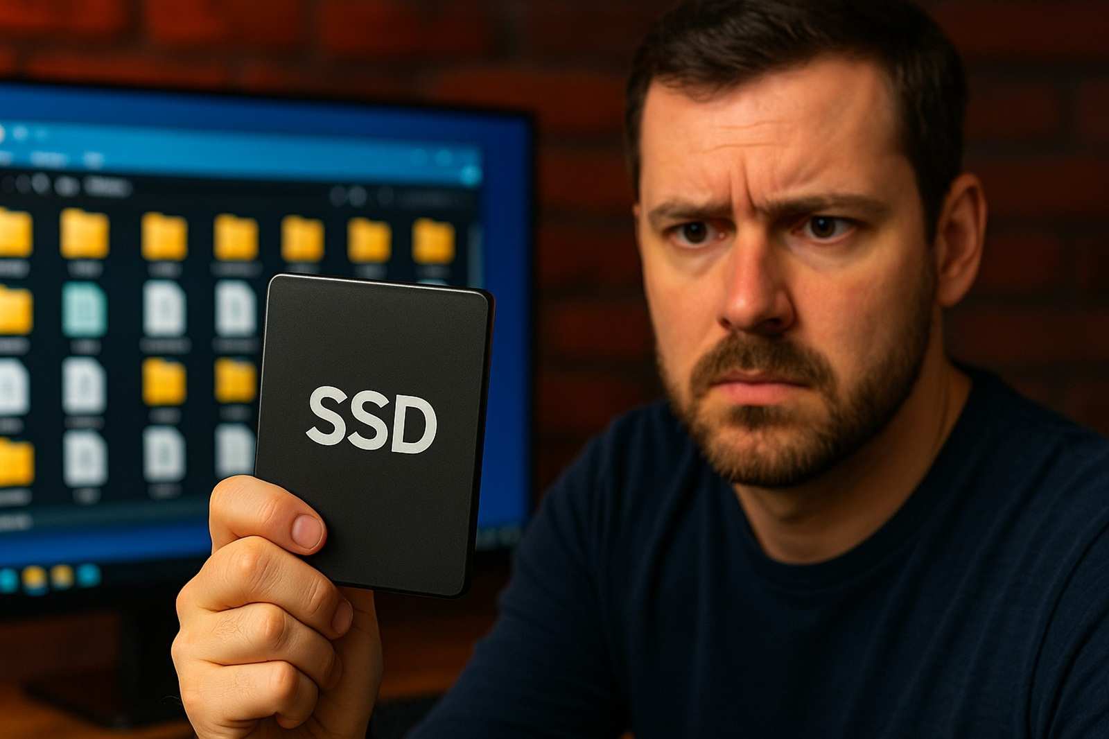 Comprador encontra 800 GB de softwares valiosos em SSD supostamente novo, levantando alerta sobre riscos de pirataria,