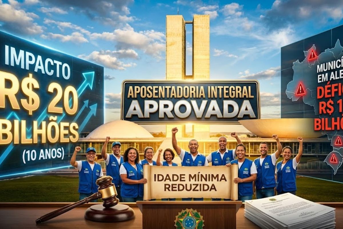 Senado aprova aposentadoria integral para agentes de saúde e agentes comunitários de saúde com paridade na aposentadoria e alerta de municípios sobre déficit atuarial.