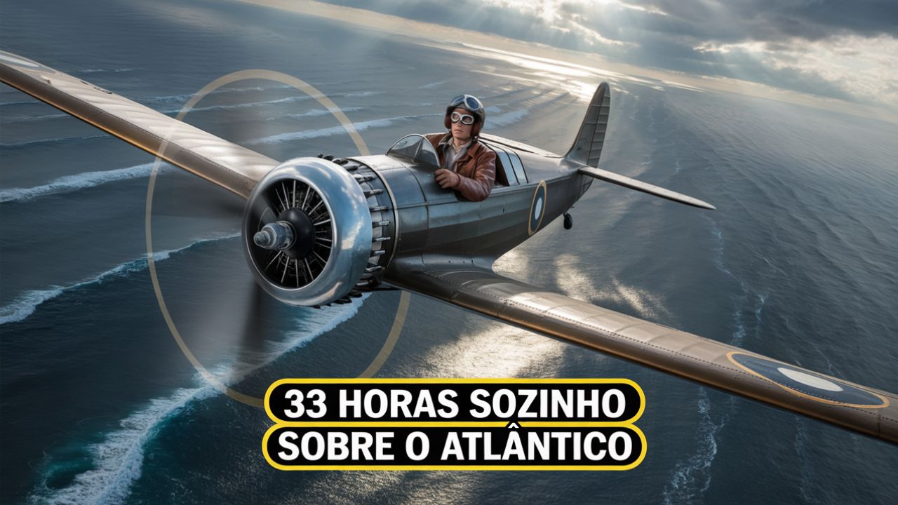 Sozinho em um monomotor e enfrentando 33 horas de voo contínuo, Charles Lindbergh cruzou o Atlântico, percorreu mais de 5.800 km sem navegação moderna e mudou para sempre a história da aviação mundial