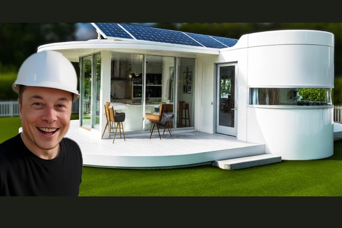 Tesla cria mini casa, casa inteligente da Tesla, geração própria de energia, purificação de água e moradia autossustentável.