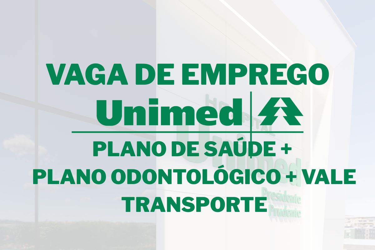 Unimed São José dos Campos contrata Técnico de Enfermagem para atuar das 07h às 19h com VR diário, vale-cesta, plano de saúde e benefícios exclusivos