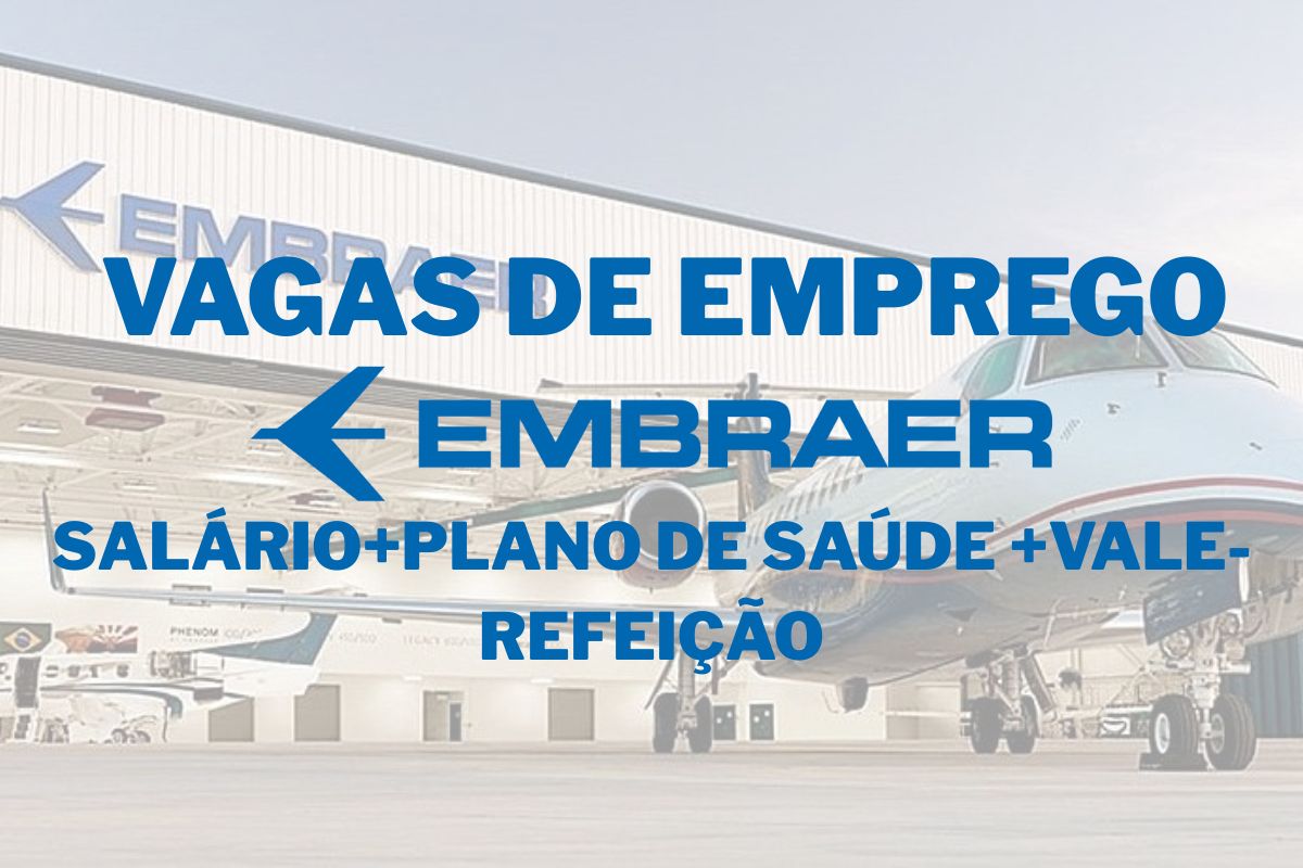Trabalhe na Embraer nas vagas na Embraer do processo seletivo Embraer, com benefícios da Embraer e crescimento na carreira na Embraer em São Paulo.