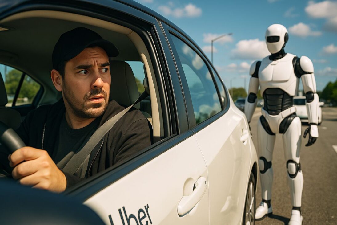 Trabajo más buscado en Google en 2024 enfrenta a conductores de app, coches autónomos, robots en Uber y empleos en riesgo en un mercado cada vez más automatizado.