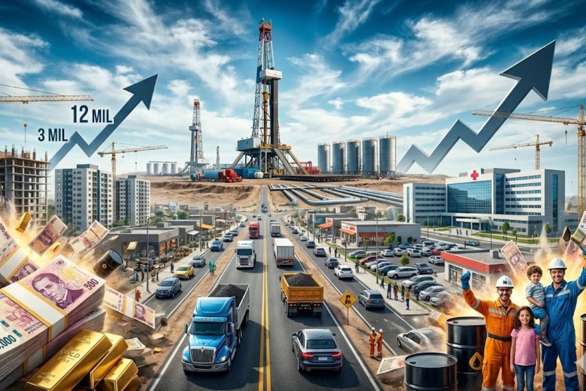 Vaca Muerta transforma o petróleo argentino e a cidade de Añelo em símbolo do boom do petróleo, com salários milionários e infraestrutura sob pressão.