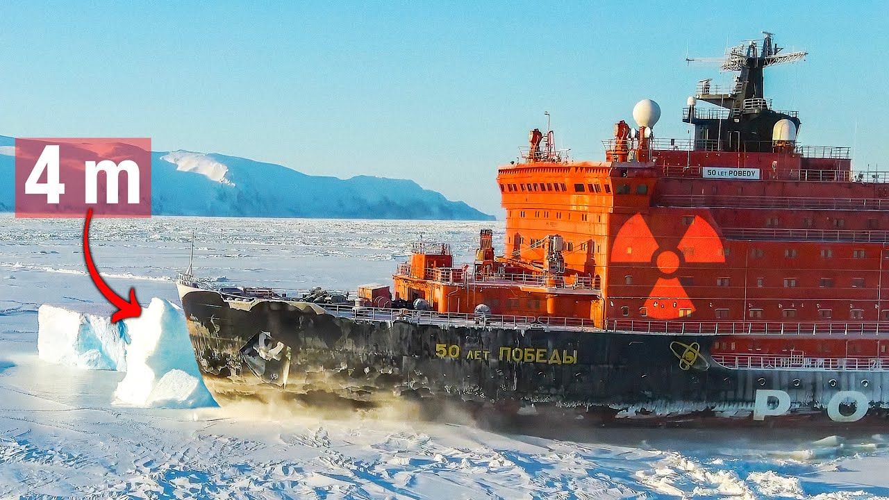 Uma frota colossal de navios quebra-gelo nucleares avança pelo Ártico, rasgando blocos de quatro metros, abrindo rotas estratégicas, movendo bilhões e redefinindo a disputa global