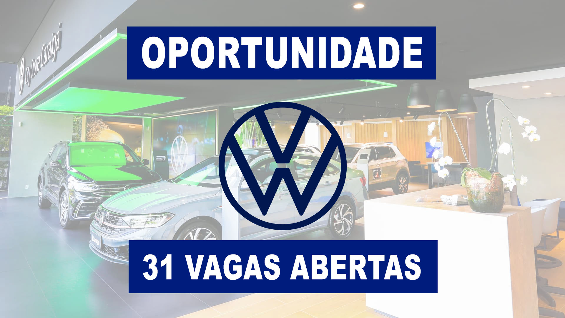 Volkswagen está recrutando para processo seletivo no Brasil com 31 vagas em TI, engenharia e compras e promete acelerar carreiras com foco em mobilidade do futuro e digitalização