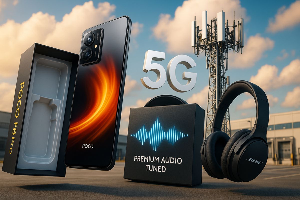 POCO F8 da Xiaomi deve chegar sem carregador, mas com áudio da Bose e 5G completo; explicamos o motivo e o impacto dessa decisão.