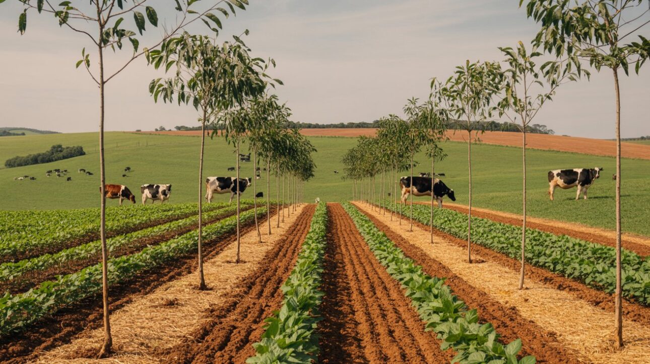 Productora de Goiás transforma hacienda tras sucesión familiar con ILPF, energía solar y bioinsumos, convirtiéndose en un destacado nacional en el agro.