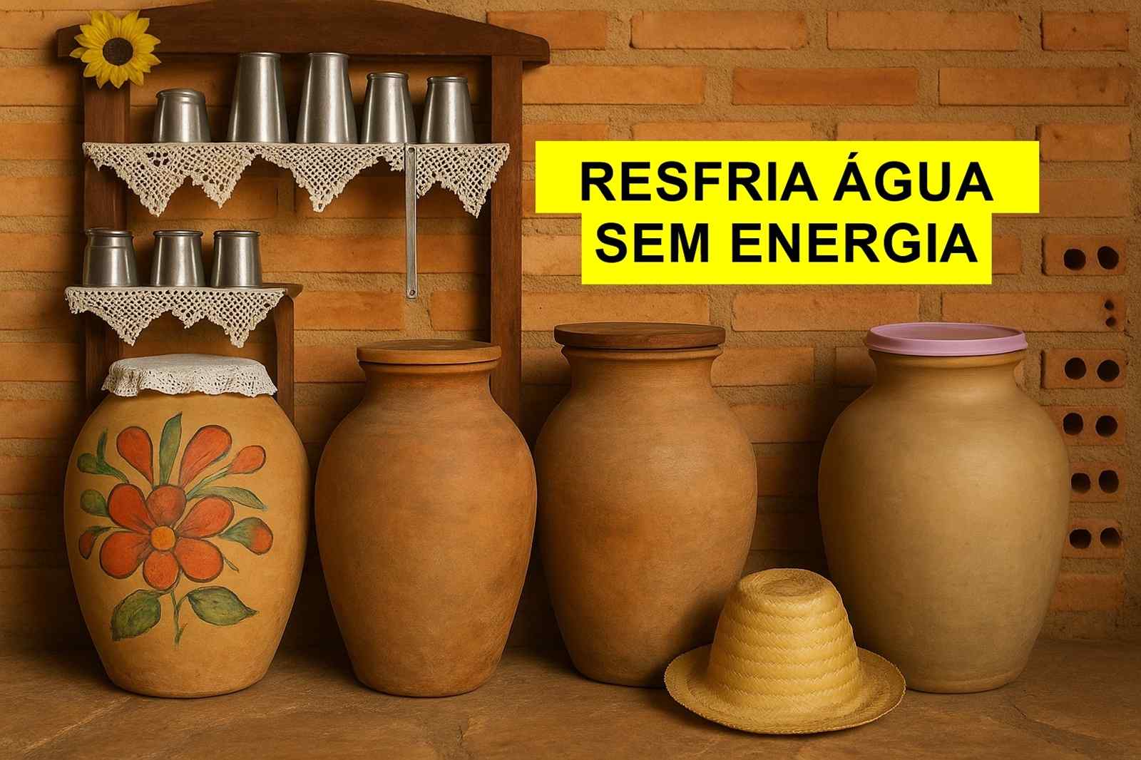 Tradição do pote de barro no Nordeste mostra como técnicas ancestrais ainda garantem água fresca sem energia e preservam memória cultura