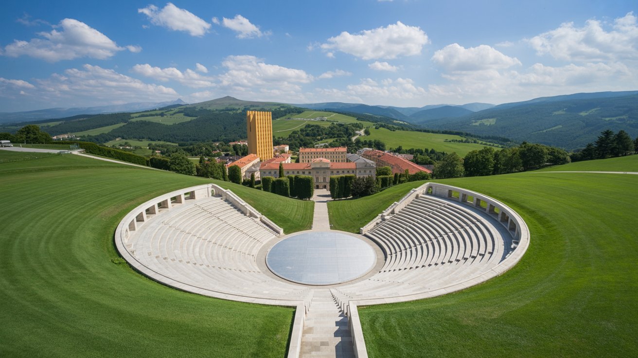 Lavras combina universidade forte, cafés premiados e qualidade de vida no Sul de Minas, atraindo estudantes, famílias e visitantes o ano todo. (Imagem: ilustração IA)