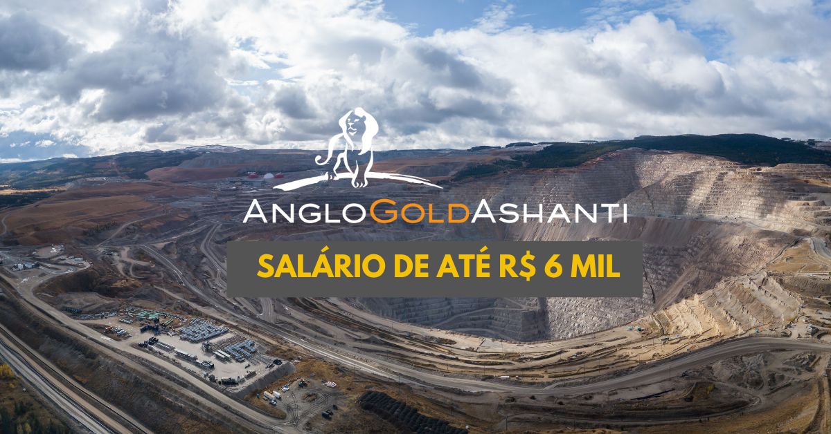 Trabalhe de segunda a sexta na mineradora AngloGold Ashanti e ganhe até R$ 6 mil por mês + benefícios! Vagas abertas para atuar como Auxiliar administrativo, supervisor de sistemas, mecânico e outras funções em MG e GO!