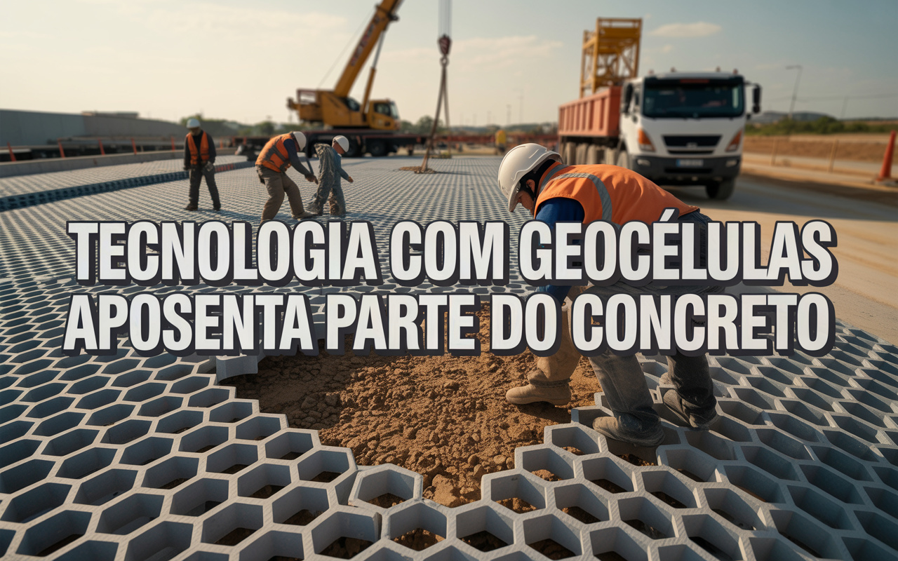 Nova tecnologia com geocélulas é a nova aposta da indústria da construção civil para aposentar parte do concreto e da brita nas fundações e pavimentos, reduzindo custos, peso estrutural e tempo de execução em grandes obras