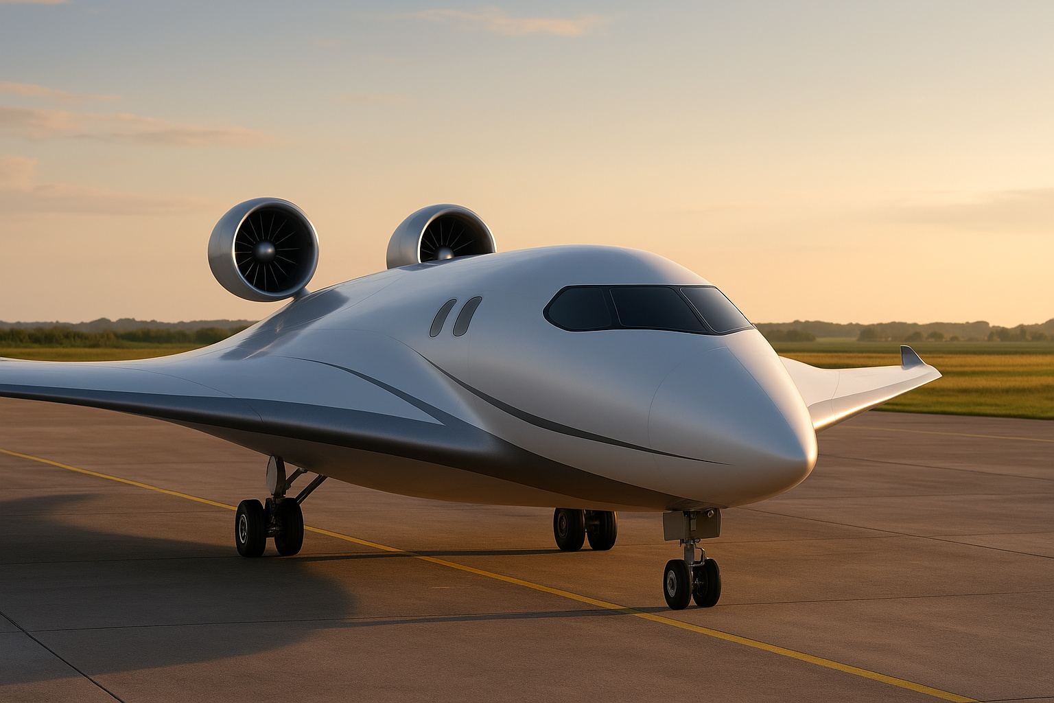 O futuro chegou: avião de asa achatada vai mudar a aviação mundial e cortar emissões em 50%