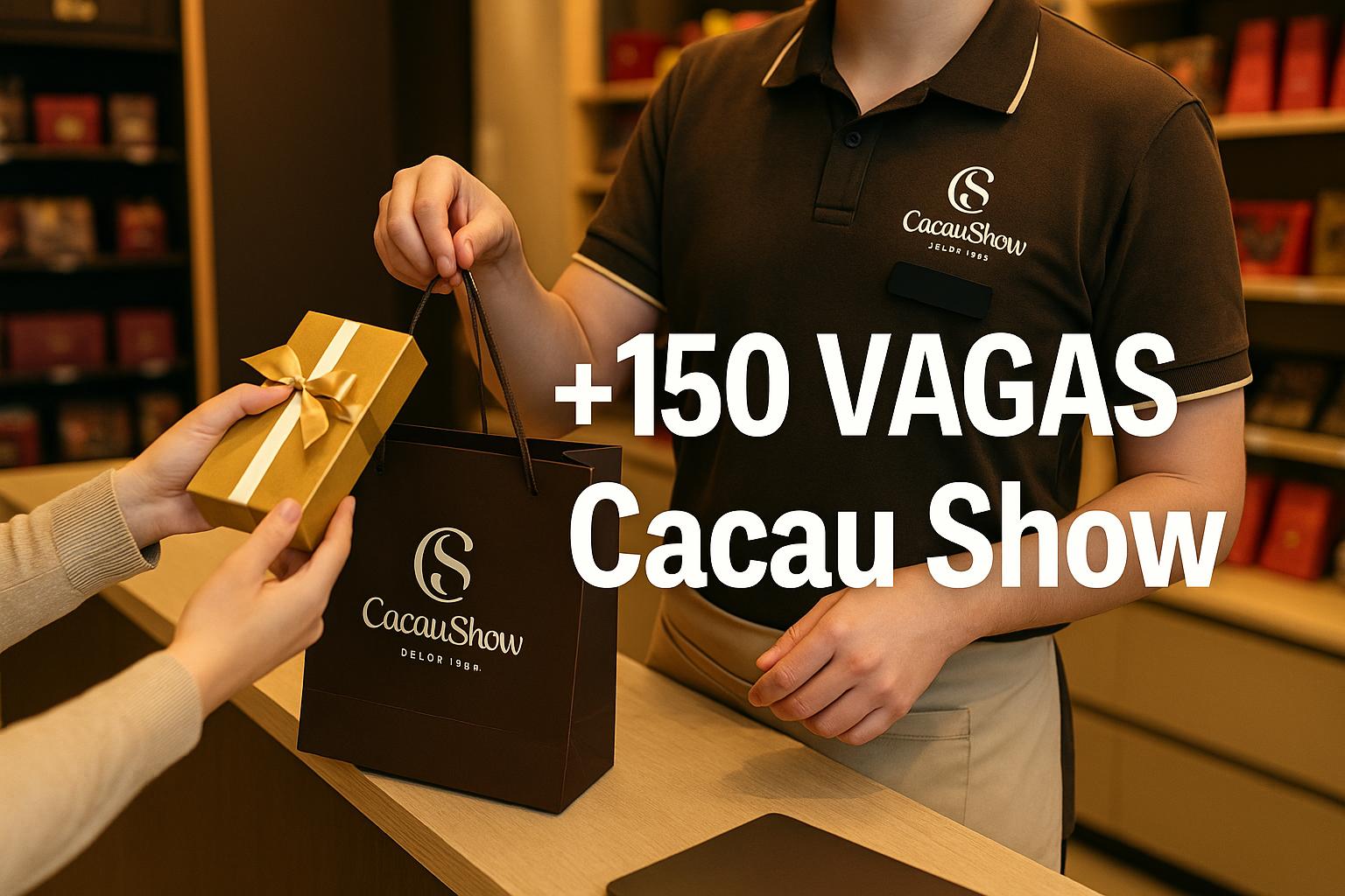 Cacau Show abre processo seletivo com mais de 150 vagas para candidatos em quase todo o Brasil; há oportunidades em cargos de Auxiliar de Produção, Eletricista, Assistentes, Gerente e outras funções