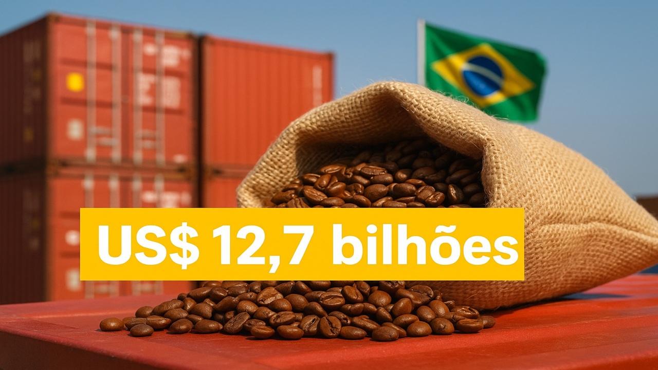 Brasil registra receita histórica no café apesar da queda no volume e vê China e Colômbia avançarem nas importações em 2025