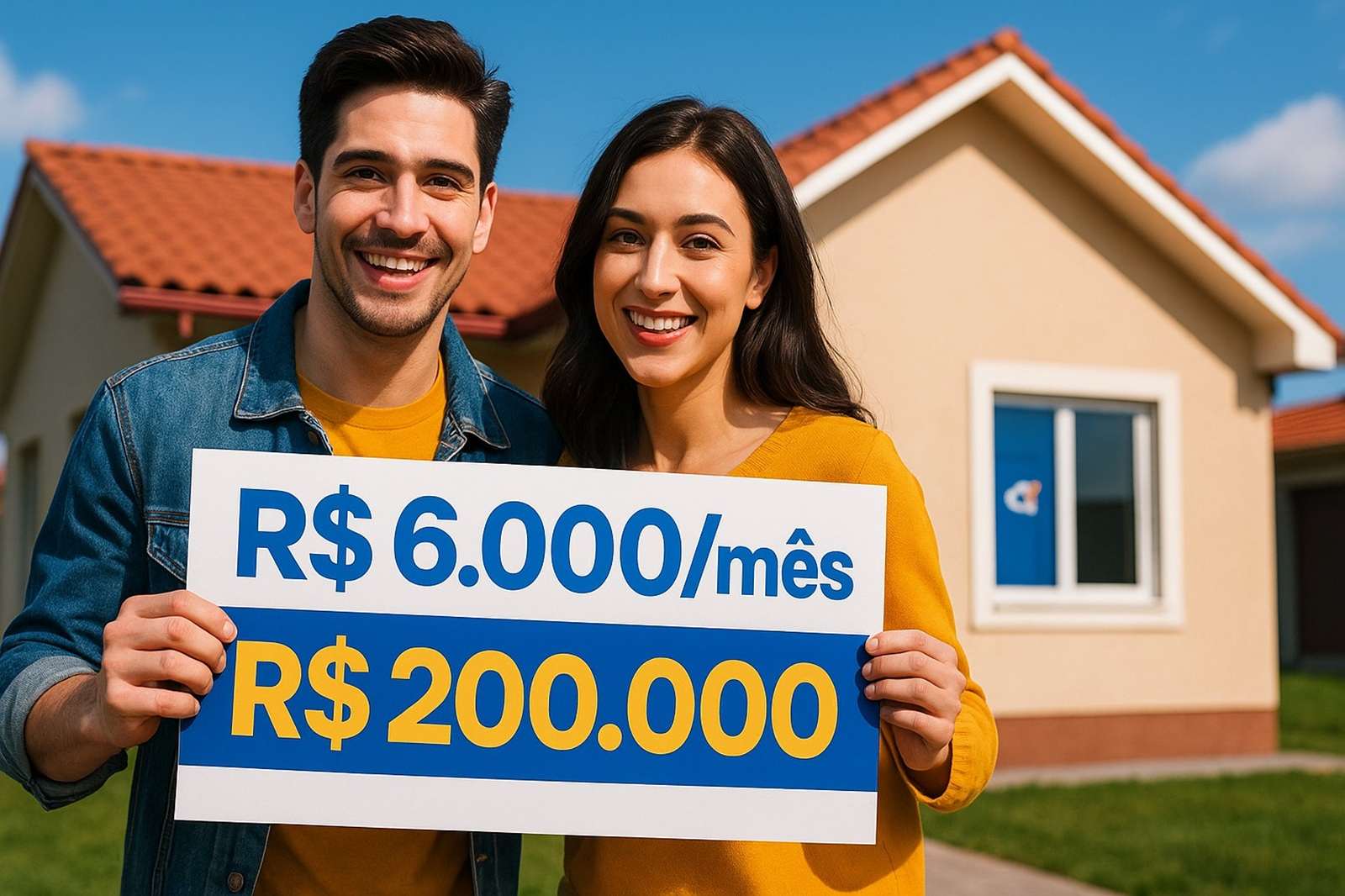 Casal com renda de R$ 6 mil consegue financiar casa de R$ 200 mil pela Caixa. Veja como fazer a simulação e entender as parcelas