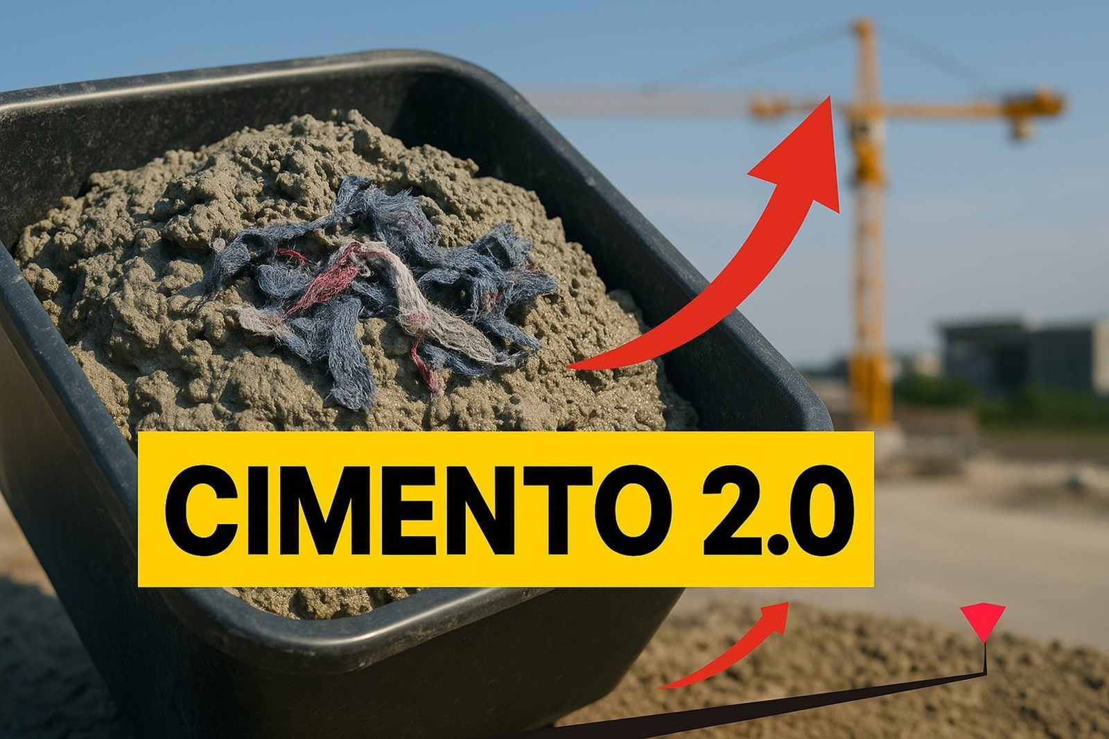 Pesquisadores testaram roupas trituradas no cimento e identificaram aumento de 16% na resistência, revelando um uso inesperado