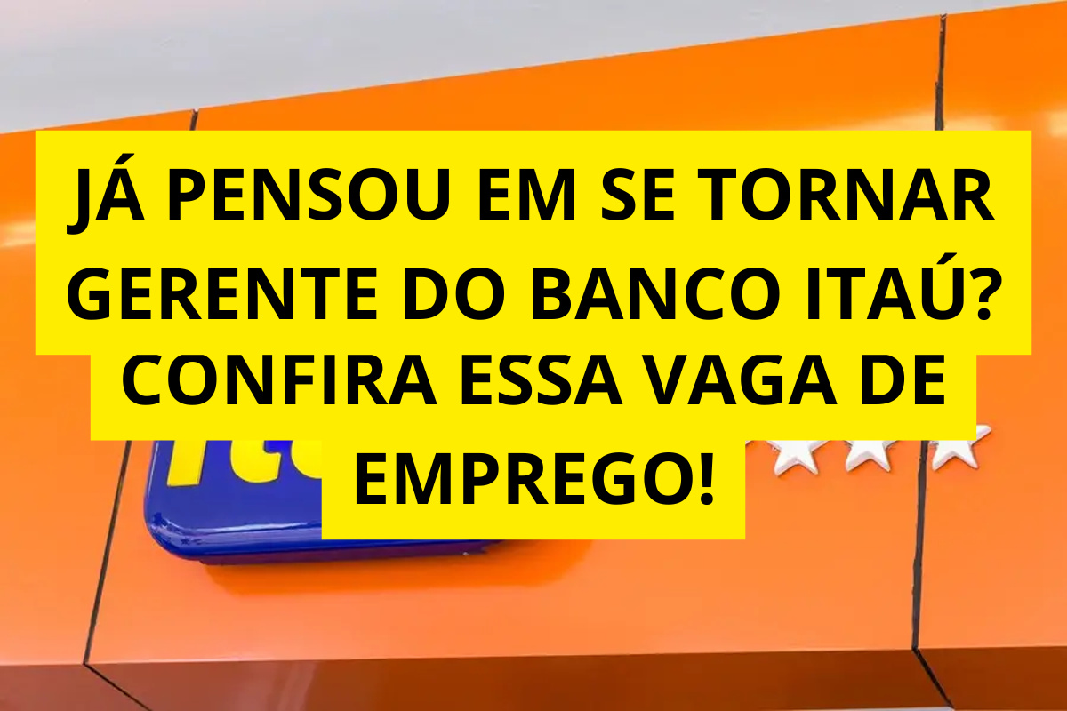Logo do Itaú Unibanco em painel laranja, representando o banco que abriu inscrições para a nova edição do programa Acelera.