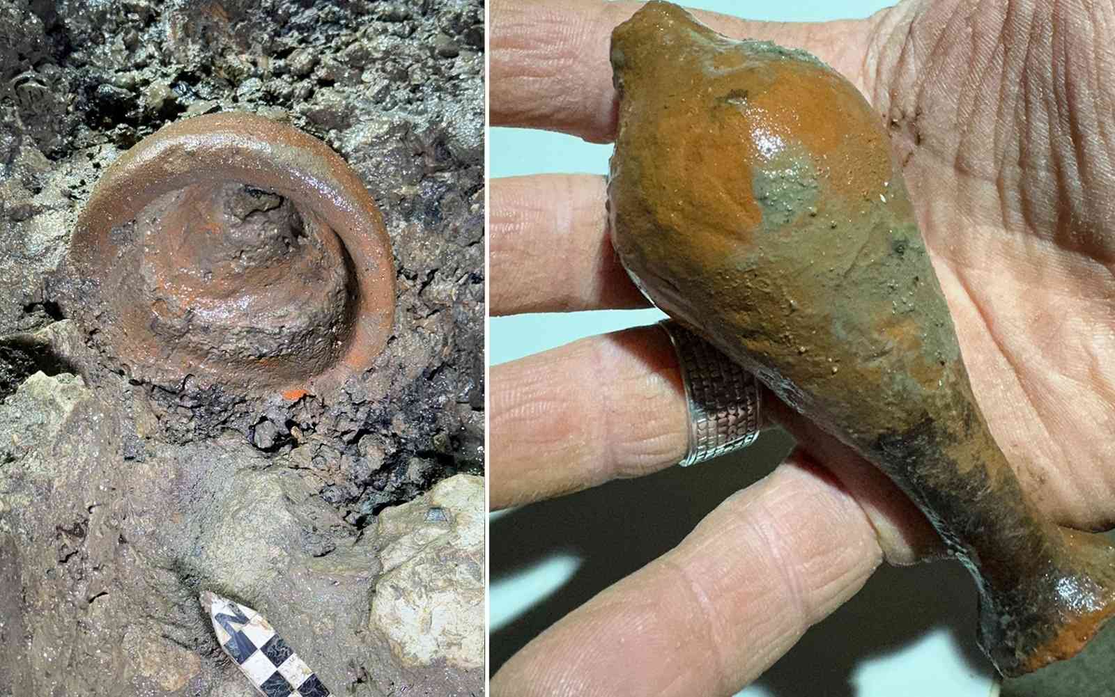 Arqueólogos encontram santuário grego e habitação pré-histórica em caverna italiana, com artefatos raros preservados por milênios sob o rio subterrâneo