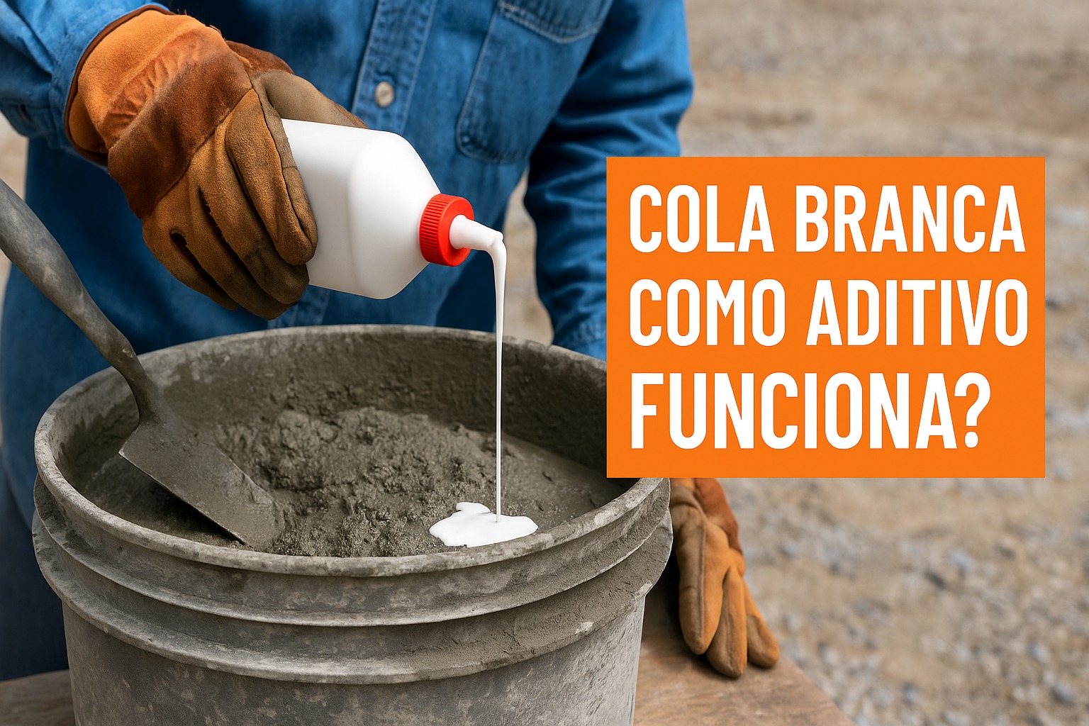 Concreto, Cola branca, Aditivo