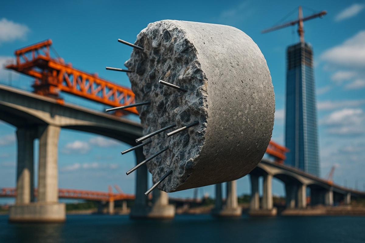 Concreto de altíssima performance com resistência acima de 150 MPa, microestrutura densa e durabilidade superior para transformar pontes, prédios e obras críticas no mundo