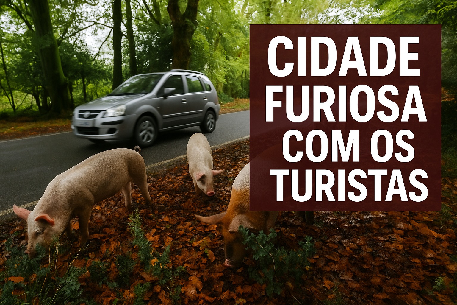 Cidade, Porcos, Turistas