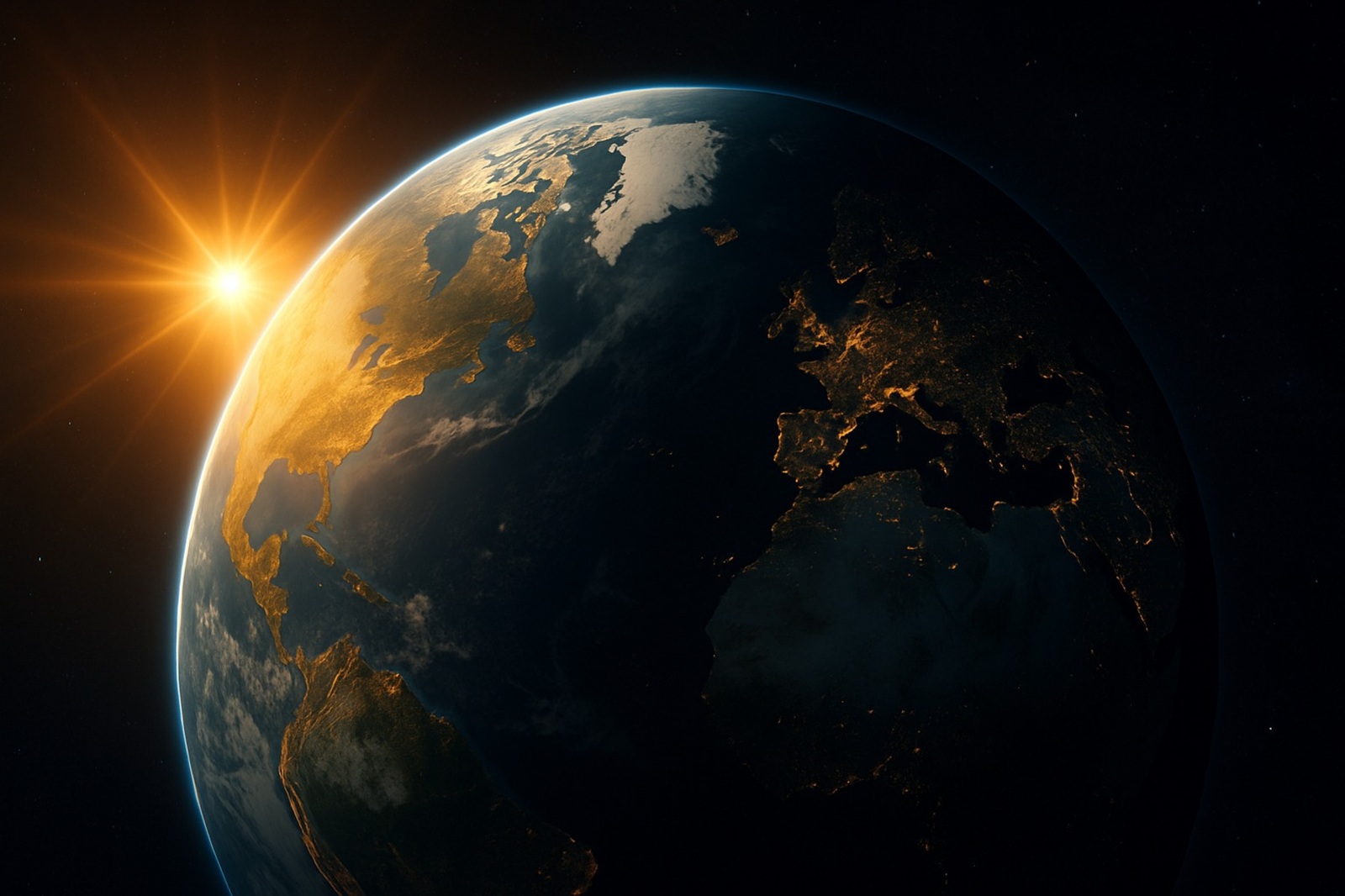 Estudo mostra que o Hemisfério Norte está escurecendo mais rápido e que a Terra reflete cada vez menos luz solar para o espaço