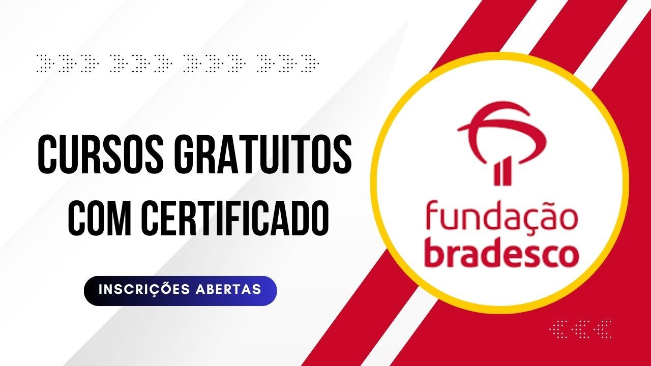 Fundação Bradesco disponibiliza vagas em cursos gratuitos online nas áreas de programação, educação inclusiva e tecnologia para estudantes de todo o Brasil.