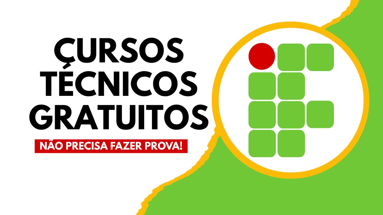 O Instituto Federal abriu vagas para cursos técnicos gratuitos em vários municípios. Inscrições até 14 de dezembro, com sorteio em janeiro e aulas iniciando em março de 2026.
