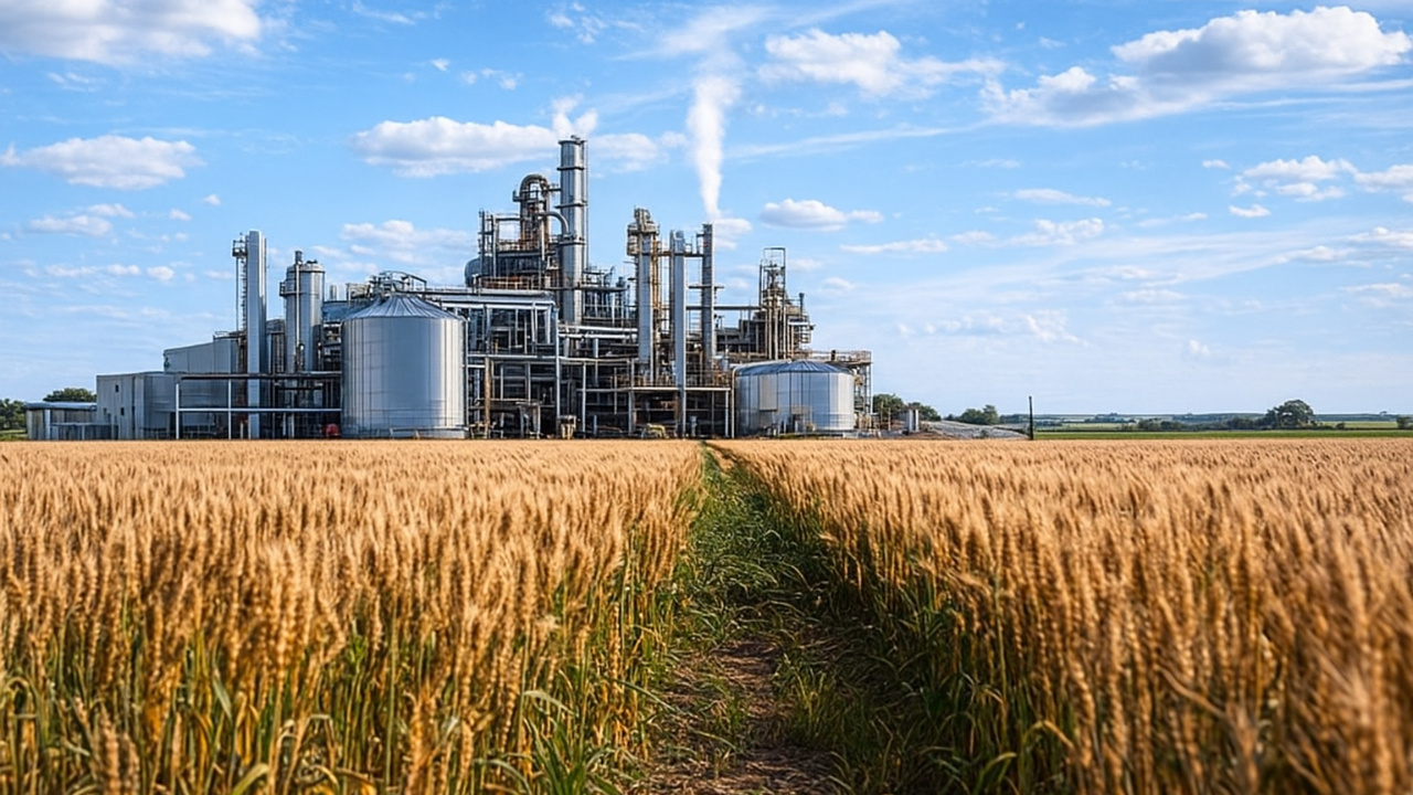 Usina de etanol de trigo recebe licença de operação no Rio Grande do Sul e inicia produção pioneira em Santiago.