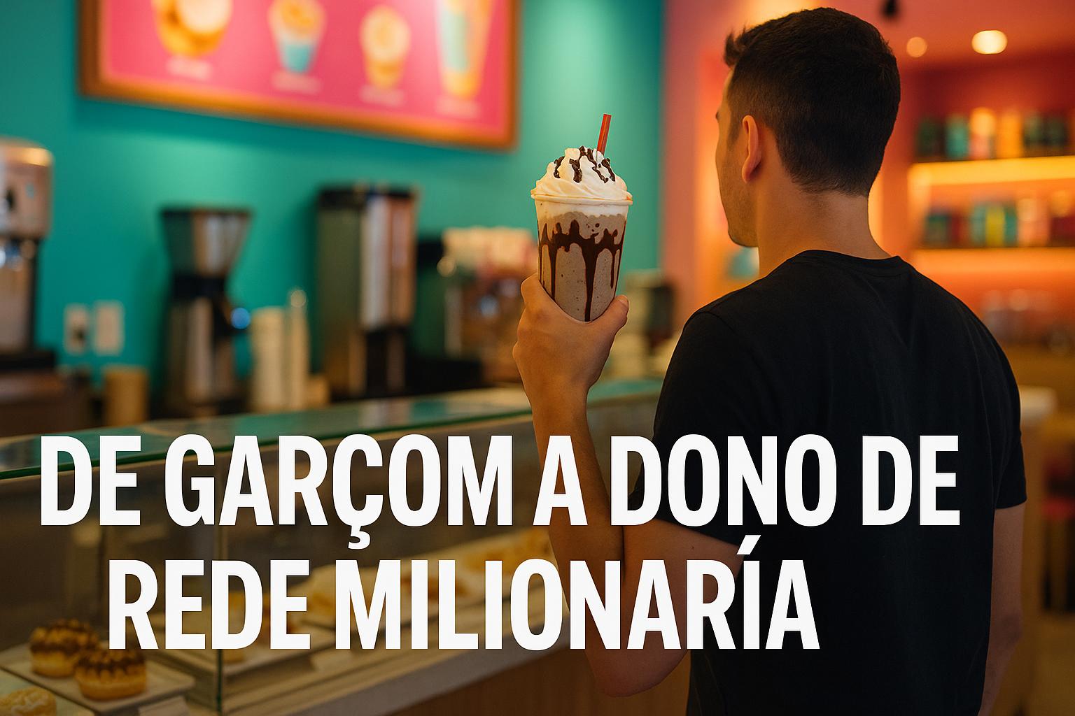 De garçom com salário apertado a fundador de rede milionária: ele largou o Outback, apostou tudo em um milkshake e hoje comanda uma das marcas que mais crescem no Brasil