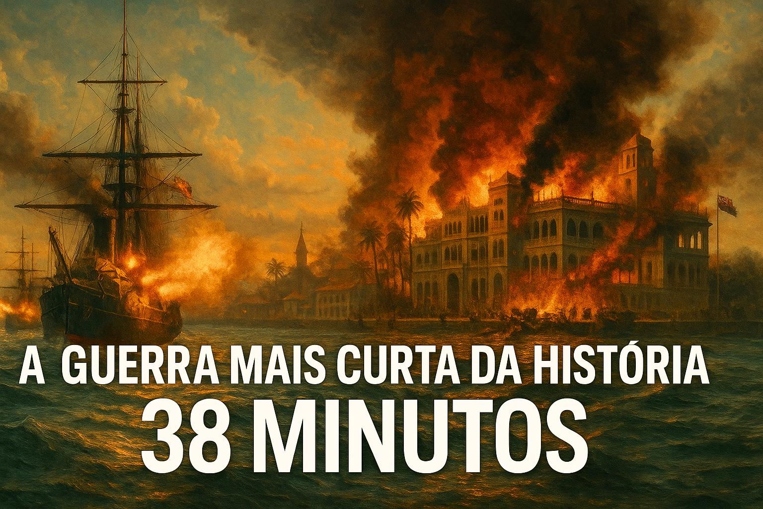 A guerra mais curta do mundo: com apenas 38 minutos de duração, a Guerra Anglo-Zanzibárica de é até hoje o conflito mais curto da história e terminou com um palácio em chamas e 500 mortos