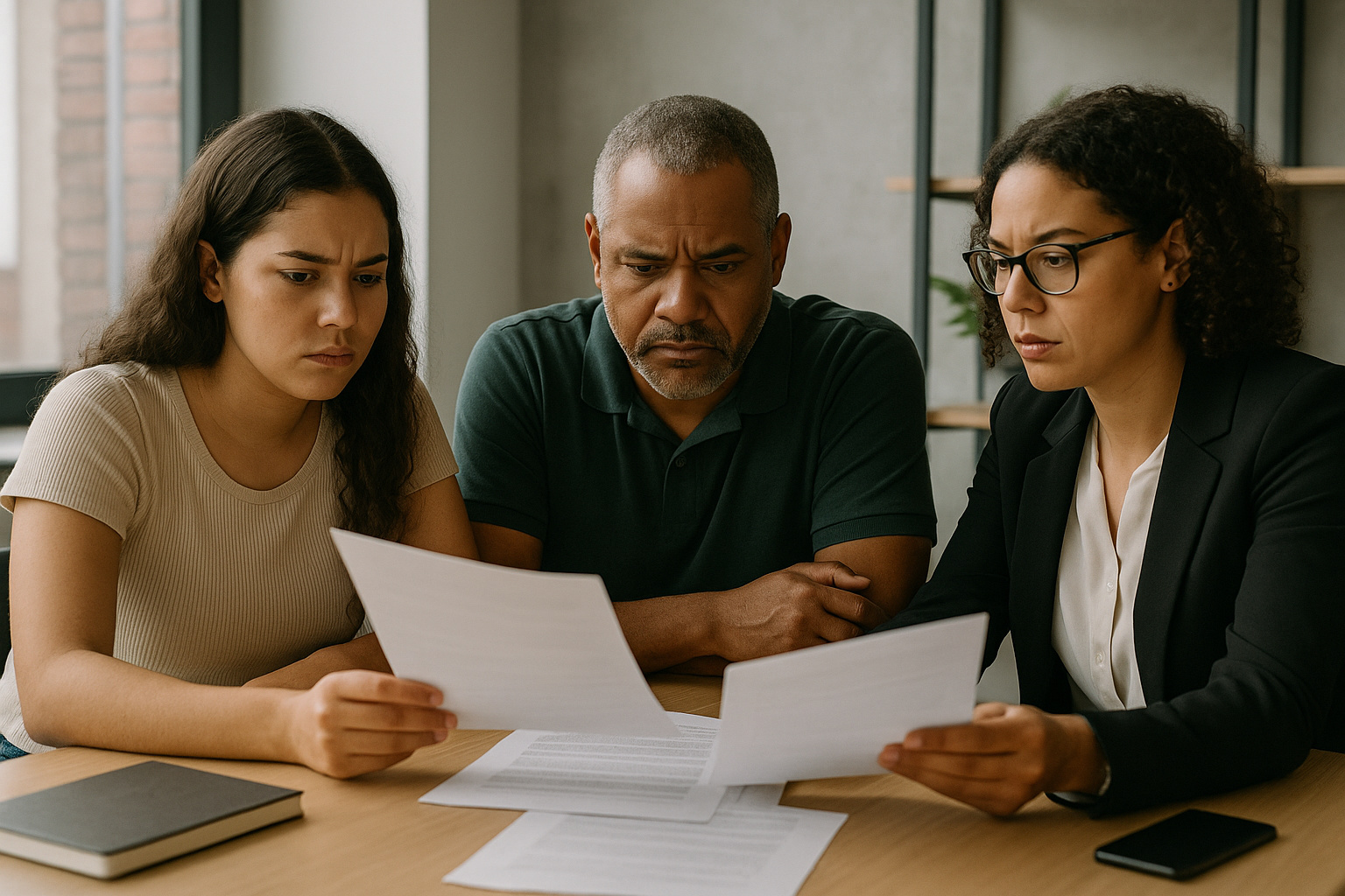 Família revisando herança e planejamento sucessório devido ao aumento do ITCMD para até 16%.