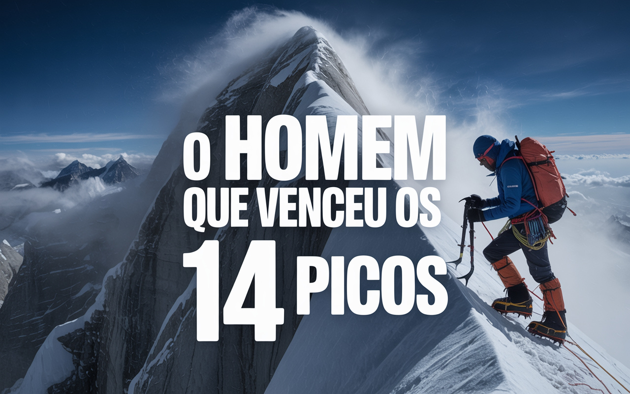 Sem oxigênio, sem equipe de apoio e enfrentando temperaturas abaixo de –40 °C, Reinhold Messner tornou-se o primeiro homem a escalar sozinho todos os 14 picos acima de 8.000 metros e redefiniu os limites da resistência humana