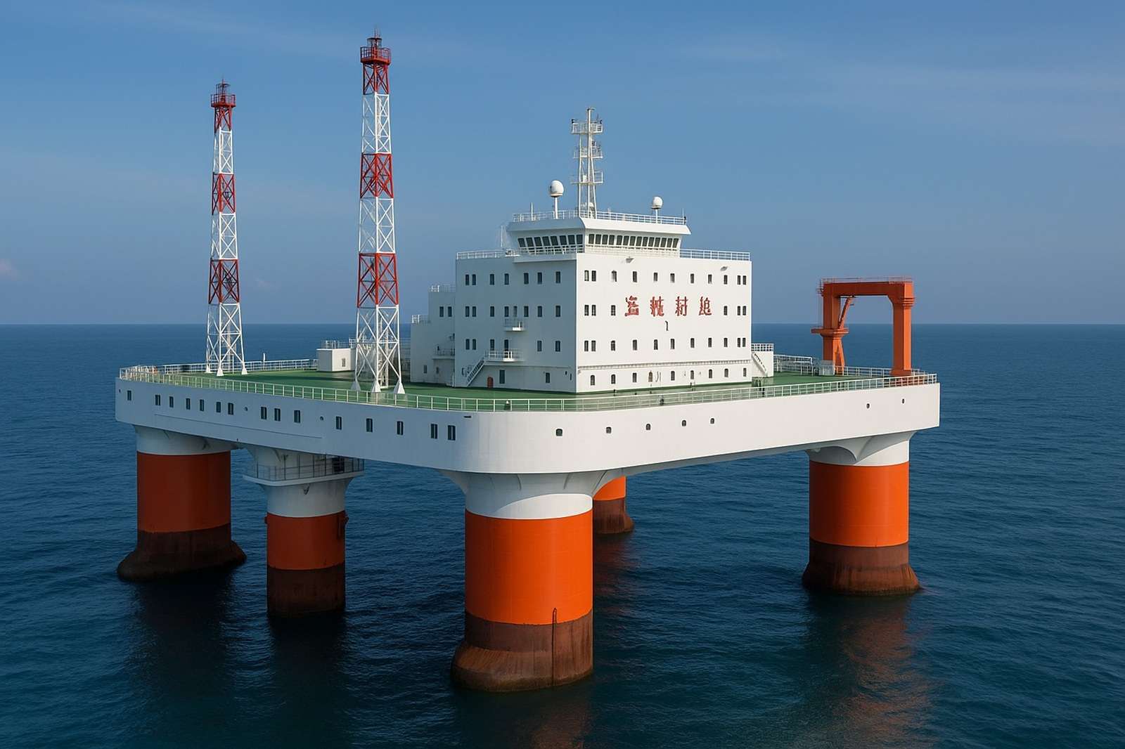 Instalação chinesa de 80.000 toneladas promete resistir a explosões nucleares e operar por quatro meses como base científica flutuante