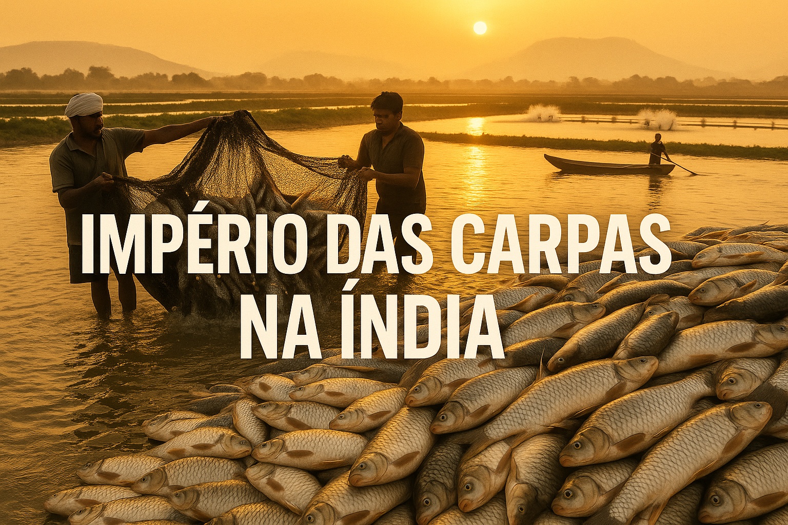 A Índia que o mundo subestimou: maior produtora de carpas do planeta, o país cultiva mais de 1,9 milhão de toneladas por ano, sustenta milhões de famílias e transforma a aquicultura de água doce em um império bilionário