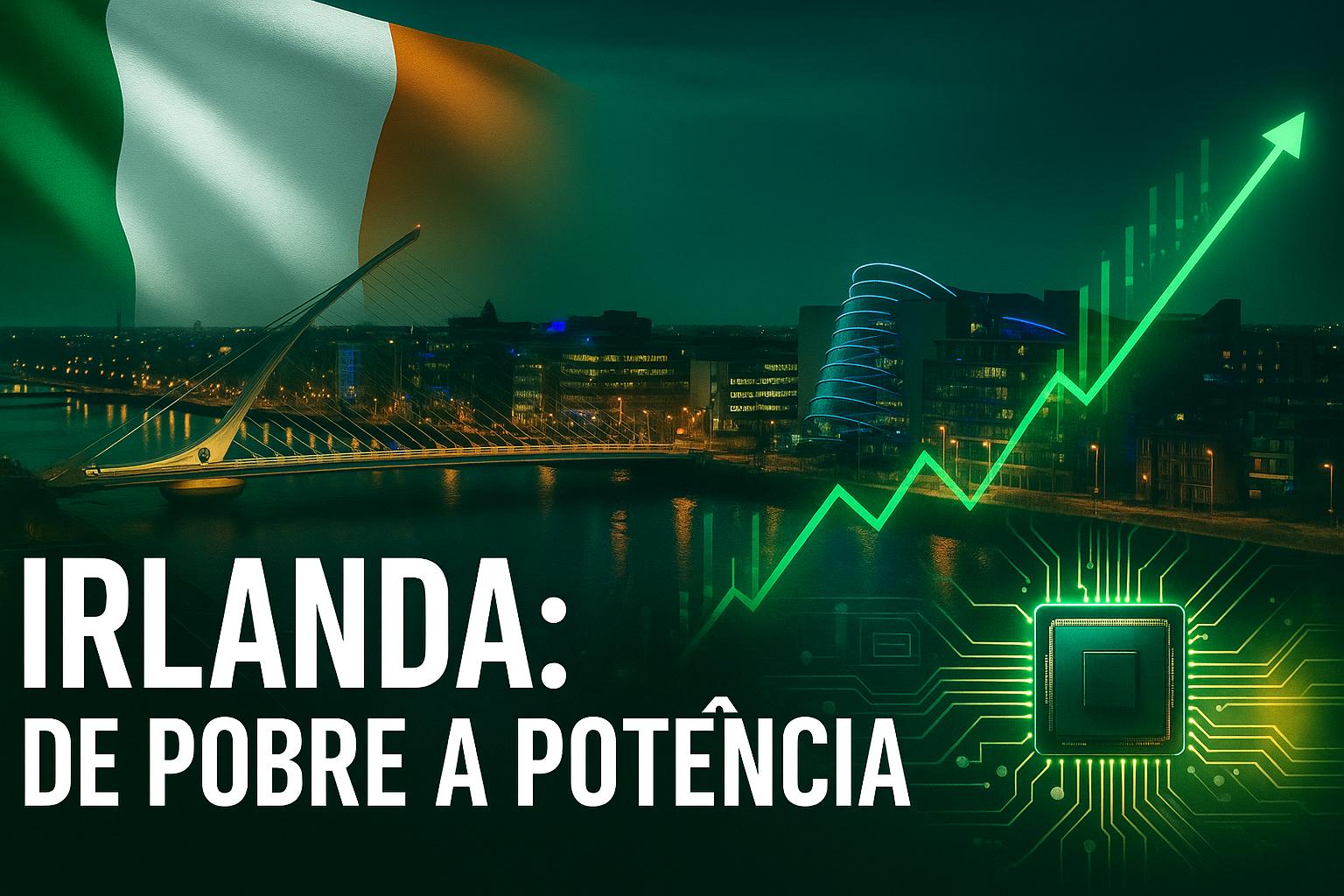 Irlanda: Menor que o estado do Paraná e sem recursos naturais significativos, o país que saiu da pobreza e se tornou um dos mais ricos do mundo, referência em tecnologia, educação e qualidade de vida