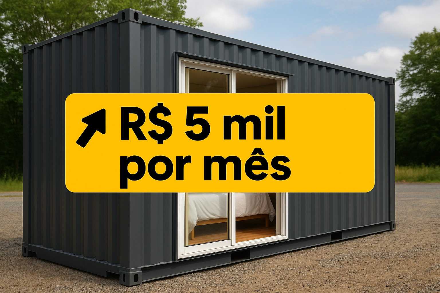Planilha revela faturamento estável acima de R$ 4 mil mensais com kitnet contêiner de 15 m² e alta ocupação nas diárias, mostrando forte demanda no aluguel