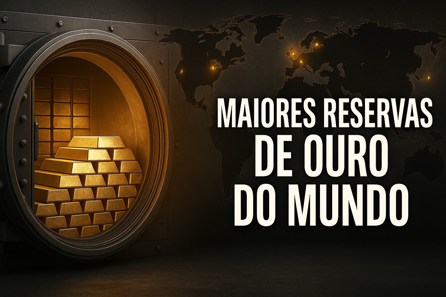 Esses são os países que concentram as maiores reservas de ouro do mundo e sustentam suas moedas e bancos centrais com toneladas de metal guardadas em cofres subterrâneos