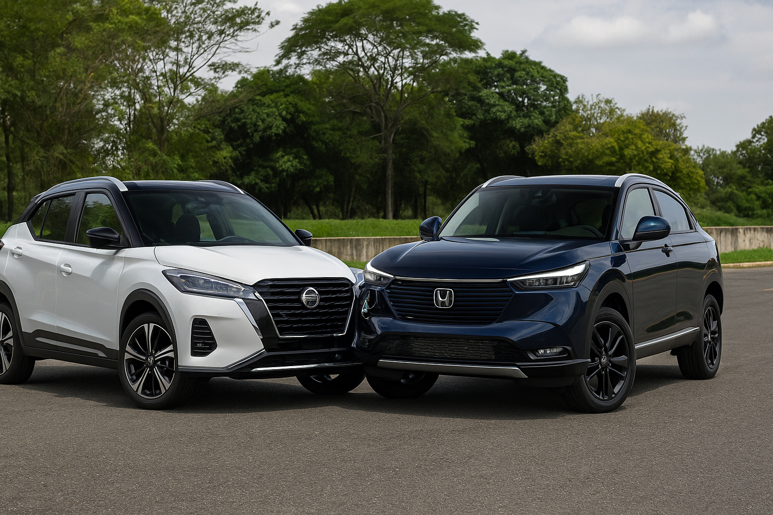 Comparativo Automotivo: Honda HR-V Touring vs. Nissan Kicks Platinum surpreende com disputa acirrada na faixa dos R$ 200 mil
