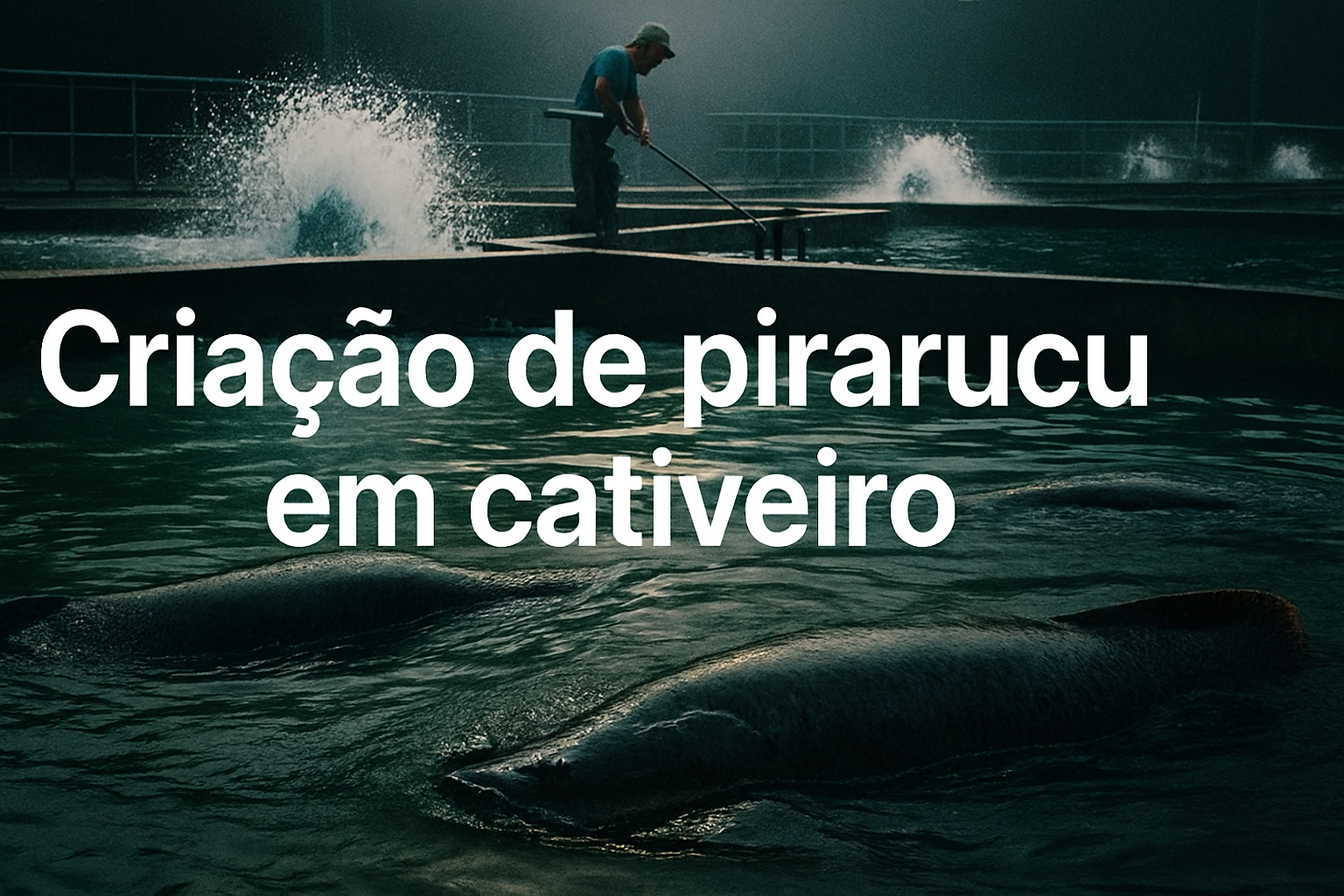 Com tanques gigantes, manejo diário e peixes que chegam a mais de 100 kg, a criação de pirarucu em cativeiro transforma o maior peixe de escamas do mundo em uma máquina de produção