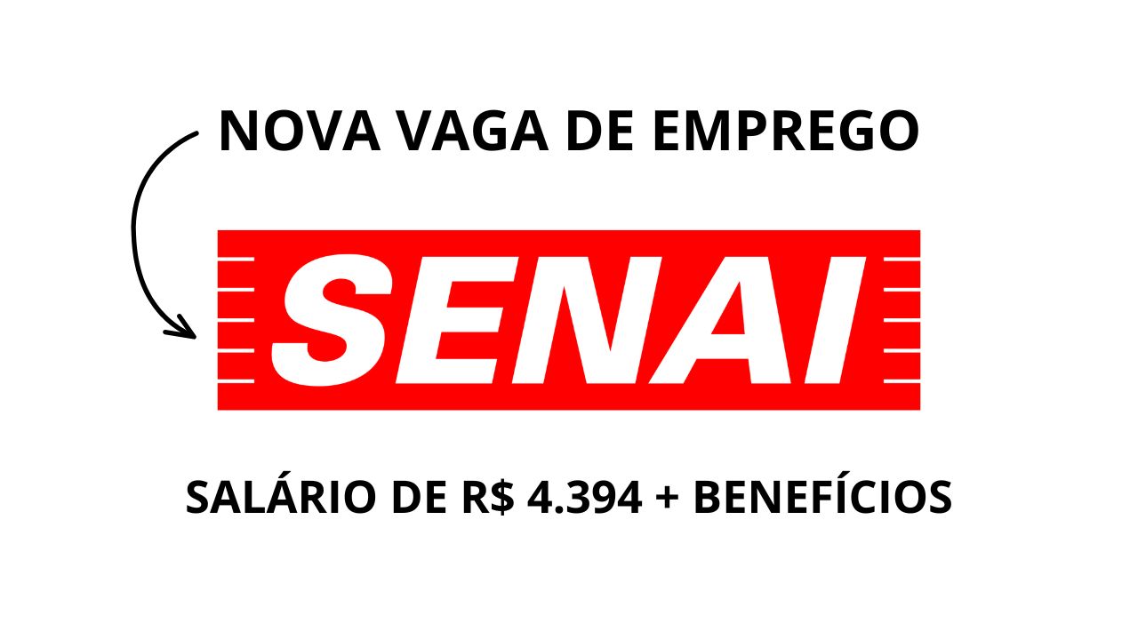 SENAI anuncia vaga de emprego para Técnico Pedagógico em Florianópolis. Veja salário, requisitos, carga horária e como participar do processo seletivo.