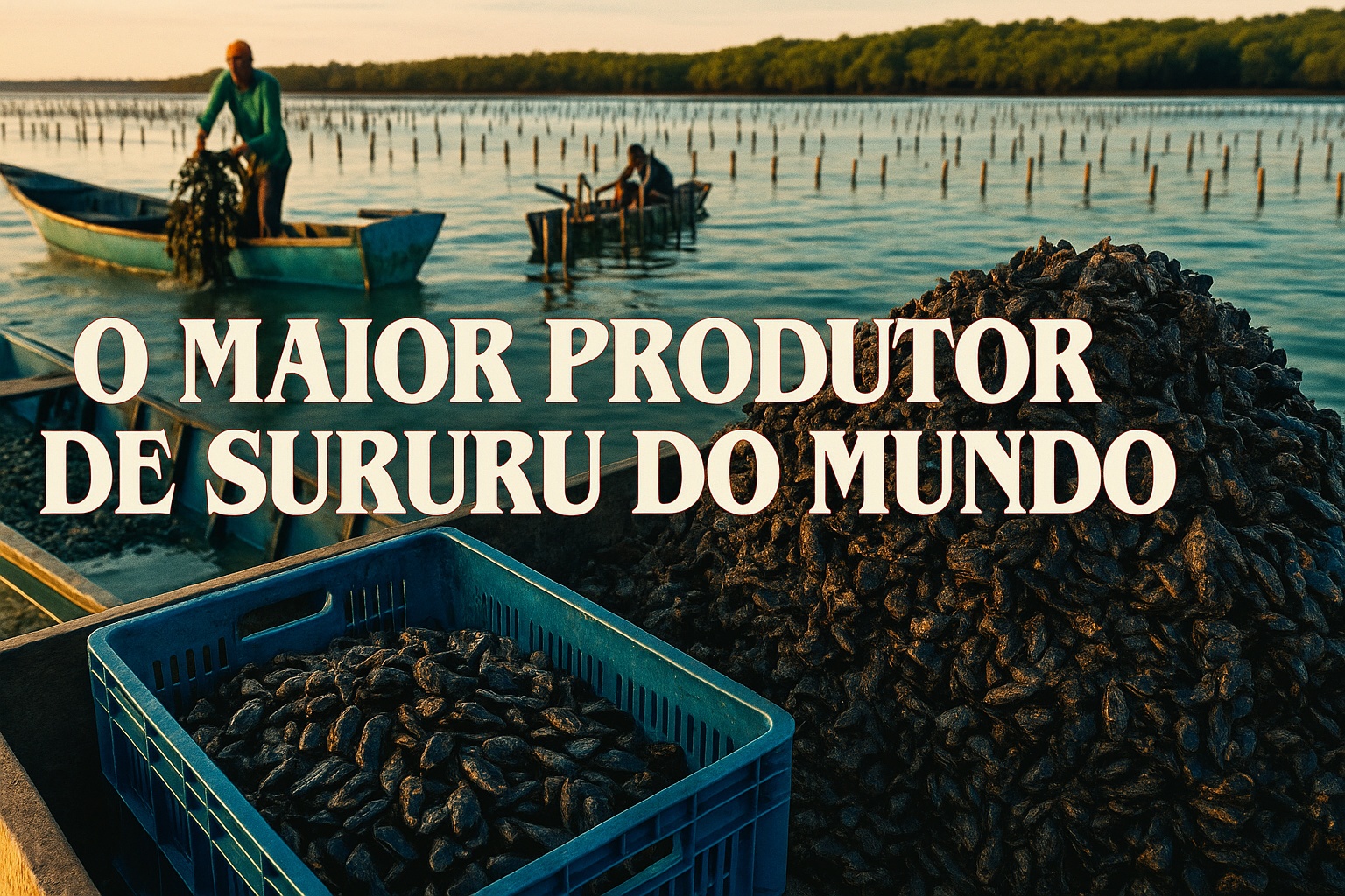 Com mais de 15 mil toneladas por ano, Alagoas consolida o Brasil como o maior produtor de sururu do mundo e transforma o molusco em uma potência crescente da proteína nacional